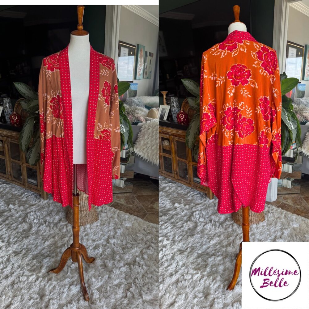 Free People Silk Kimono